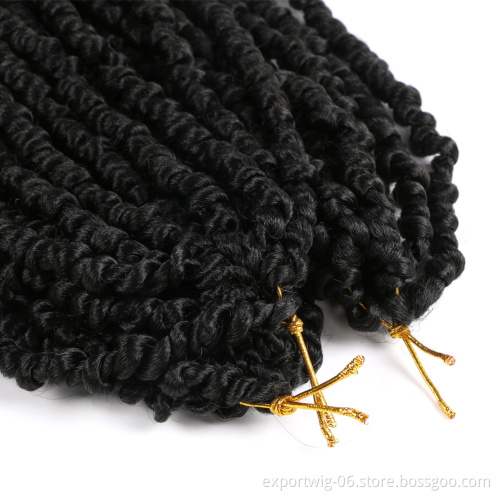 Wholesale Pre-Twisted Passion Twist Crochet Hair Synthetic Crochet  Hair Extensions Curly Wave Passion Twist Crochet Hair